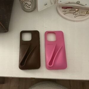 Rhode Skin Brown and Pink Phone Cases